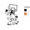 Basketball Robot Wall Decal